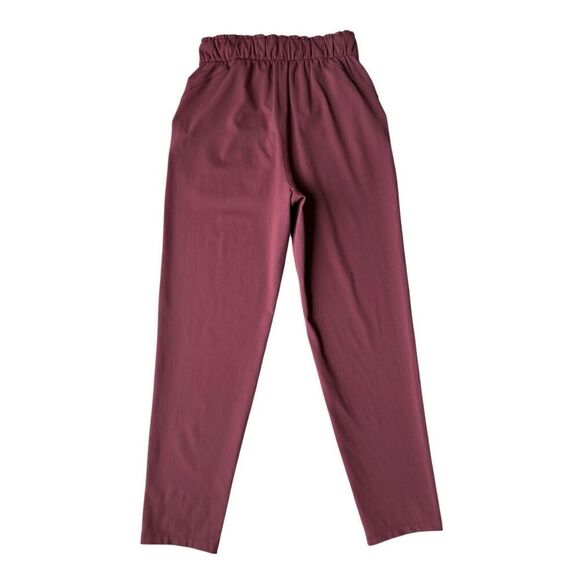 Lululemon Stretch High-Rise Pant 7/8 Length Red Merlot Size 4 - Picture 5 of 11